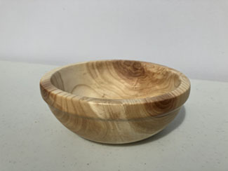 Handmade wood bowls just finished from a variety of species of trees